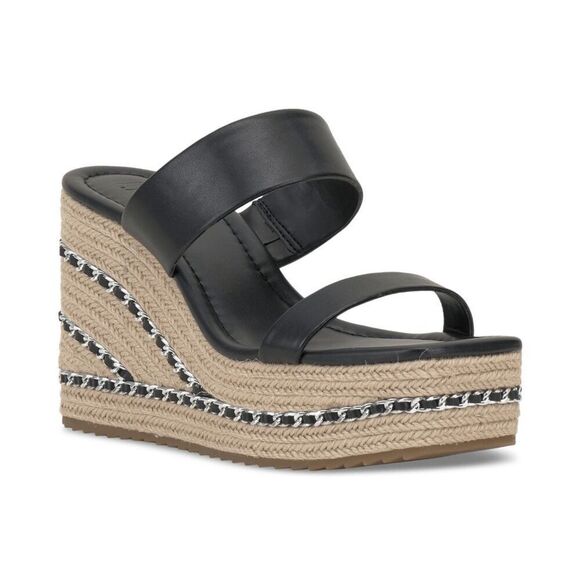 INC International Concepts Women's Nylana Chain Espadrille Sandals - Black 6M - Picture 6 of 7